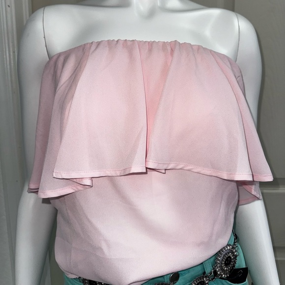 Doublju Pink Blouse Elegant Top - Picture 1 of 2